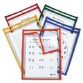 C-Line Products Pocket, Dry Erase, 9x12", Assorted, PK25 42620